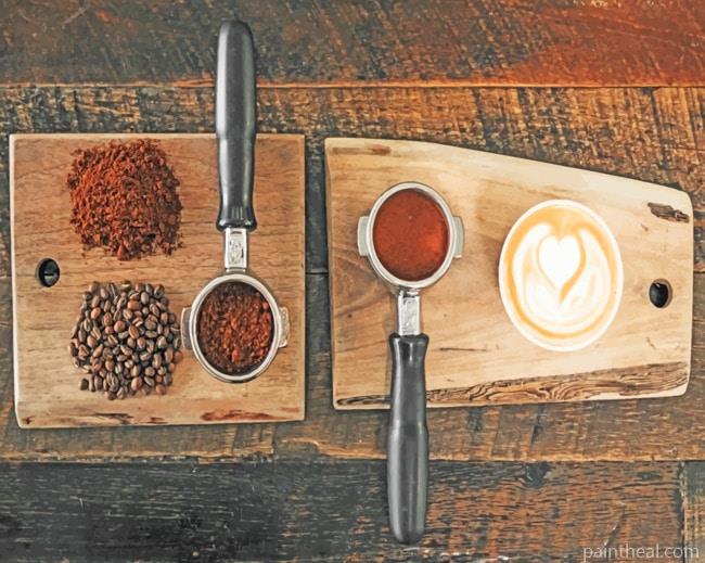 Coffee Beans And Powder Painting By Numbers Kits