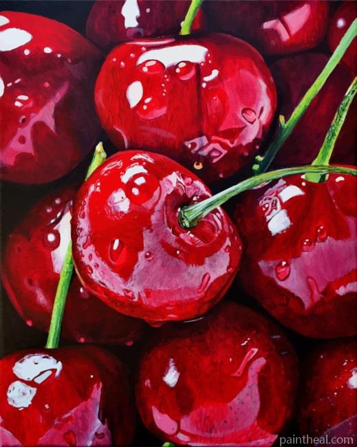 Cherries Painting By Numbers Kits