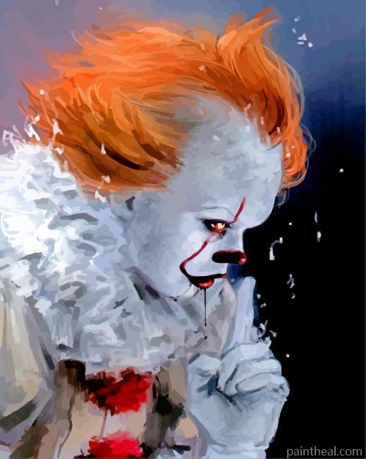 Pennywise Side Profile Painting By Numbers Kits