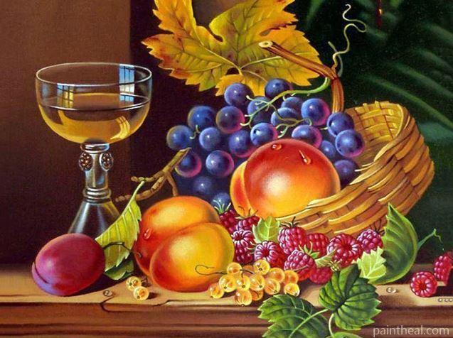 Summer Fruits Still Life Painting By Numbers Kits