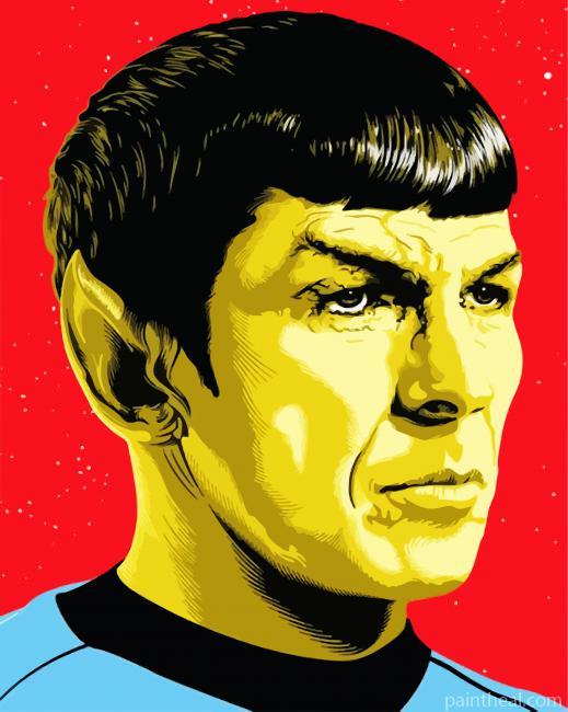 Star Trek Mr Spock Painting By Numbers Kits