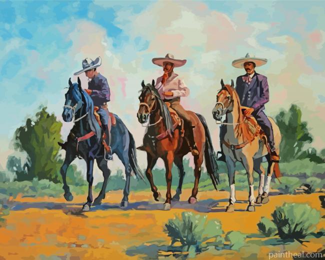 Mexican Cowboys Painting By Numbers Kits