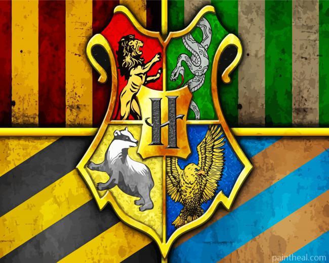 Hogwarts Houses Harry Potter Painting By Numbers Kits