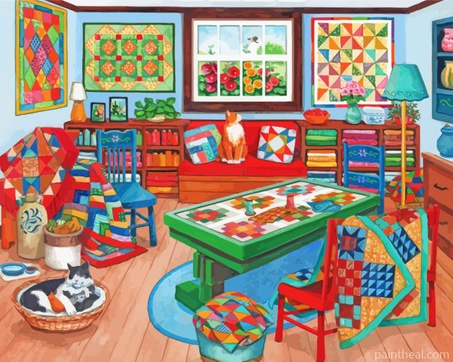 Quilting Room Painting By Numbers Kits