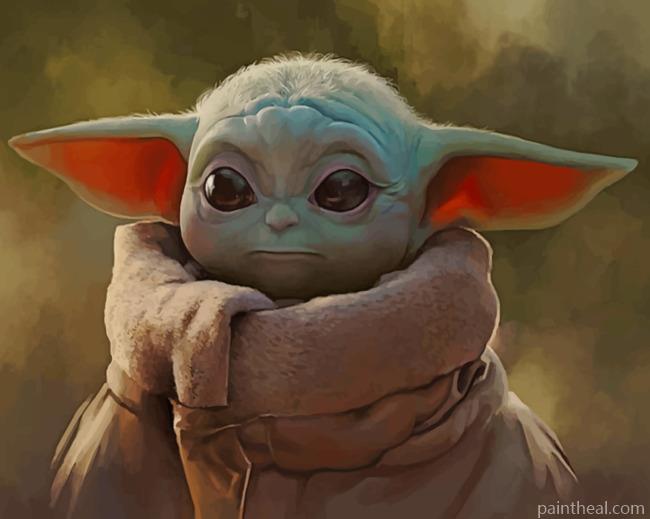 Mandalorian Baby Yoda Painting By Numbers Kits
