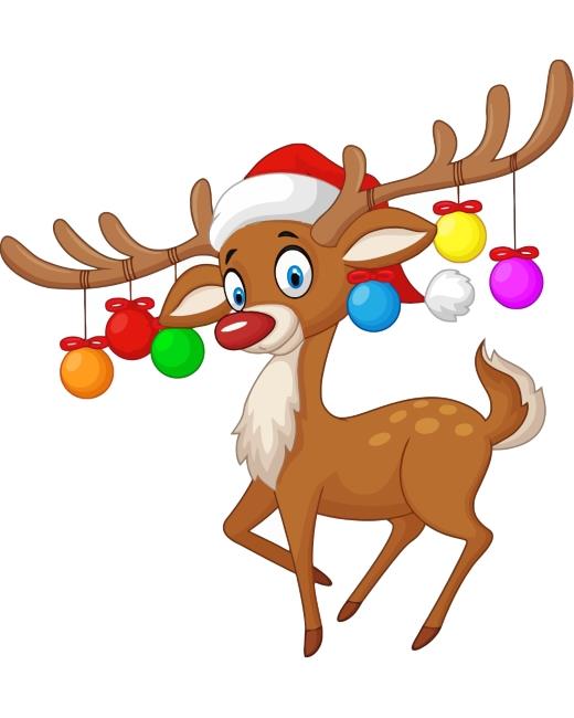 Christmas Deer Painting By Numbers Kits