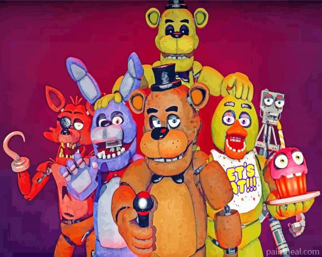 Five Nights At Freddys- Paint By Number Painting By Numbers Kits