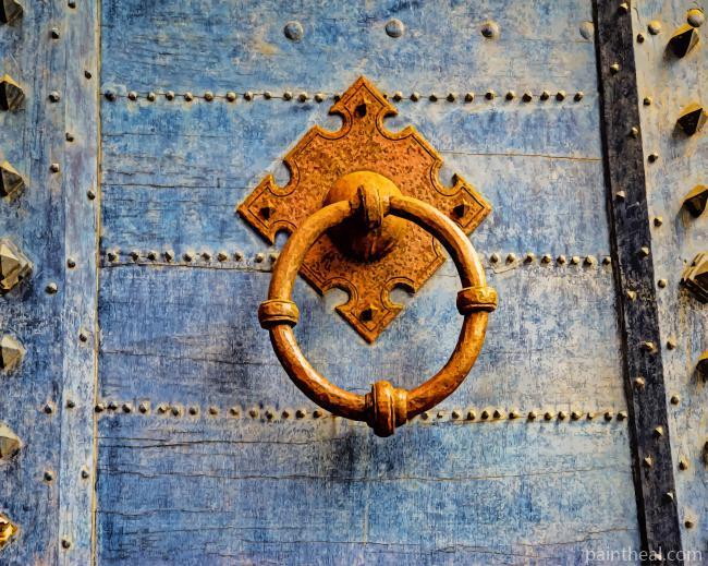Ancient House Knocker Painting By Numbers Kits