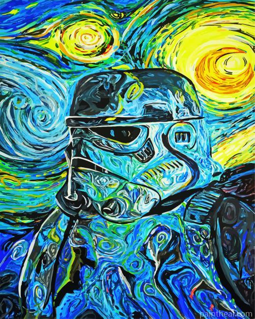 Stormtrooper Starry Night Painting By Numbers Kits