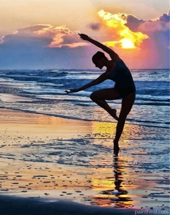 Dancer Silhouette Painting By Numbers Kits