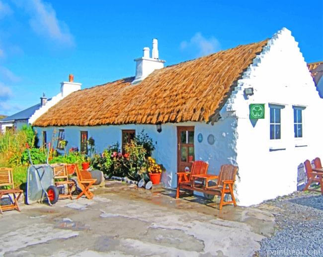 Irish Cottage Painting By Numbers Kits
