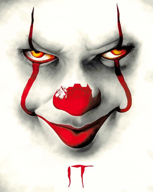 Pennywise Face Painting By Numbers Kits