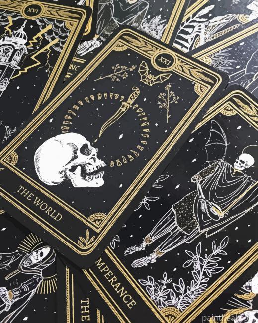 Tarot Skulls Painting By Numbers Kits