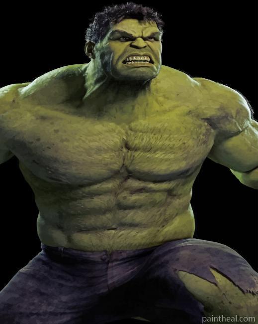 Hulk Superhero Painting By Numbers Kits