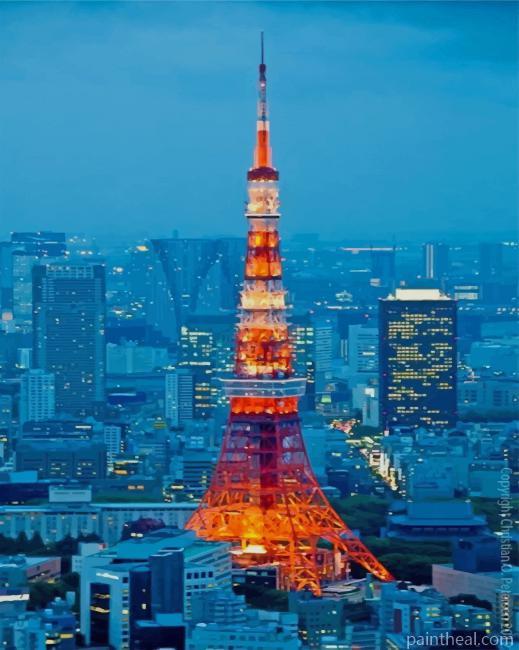 Tokyo Tower Painting By Numbers Kits