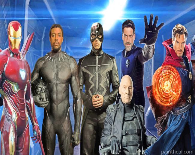 Marvel Illuminati Movie Painting By Numbers Kits