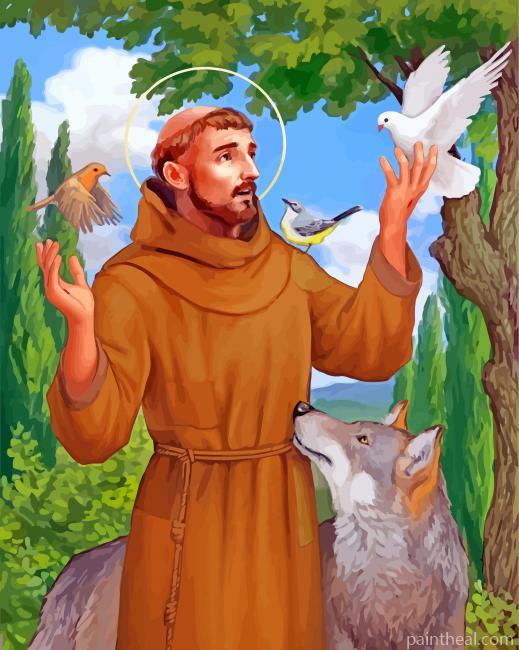 St Francis Of Assis Painting By Numbers Kits