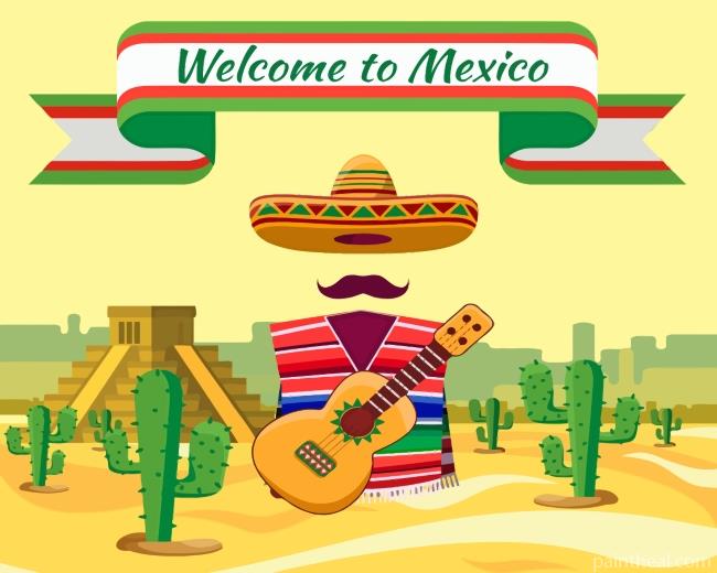 Welcome To Mexico Painting By Numbers Kits