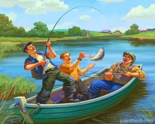 Fishermen Painting By Numbers Kits