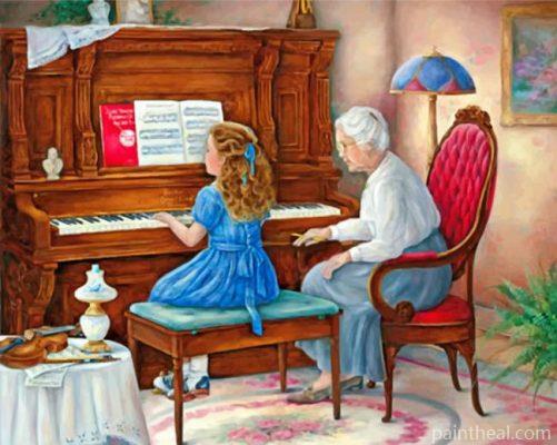 Piano Lesson Painting By Numbers Kits