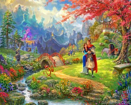 Mulan Kinkade Painting By Numbers Kits