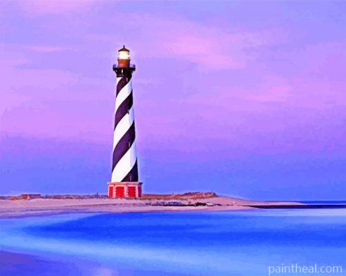 Cape Hatteras Lighthouse Painting By Numbers Kits