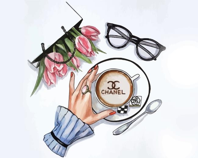 Chanel Coffee Painting By Numbers Kits