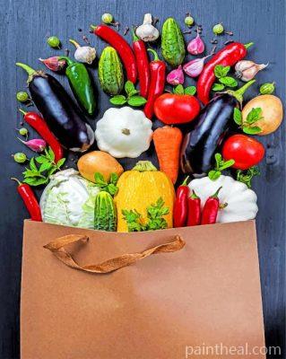 Fruit And Vegetables Painting By Numbers Kits