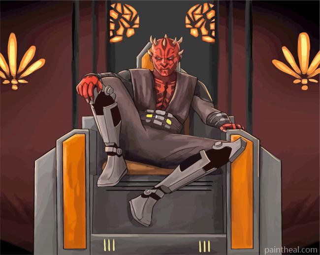 Star Wars Darth Maul Painting By Numbers Kits