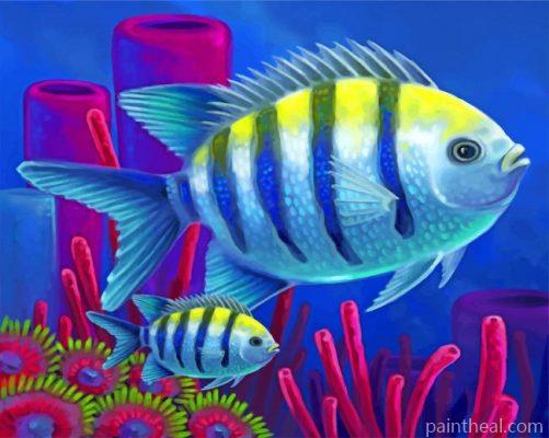 Tropical Fish Painting By Numbers Kits