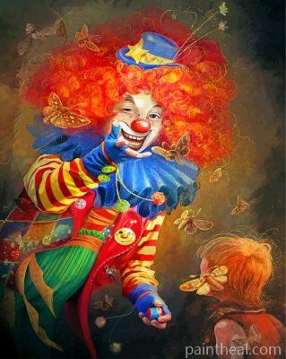 Circus Clown Art Painting By Numbers Kits