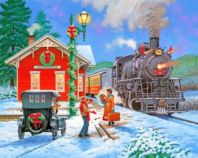 Christmas Homecoming Painting By Numbers Kits