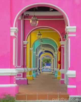 Jalan Kek Chuan Penang Malaysia Painting By Numbers Kits