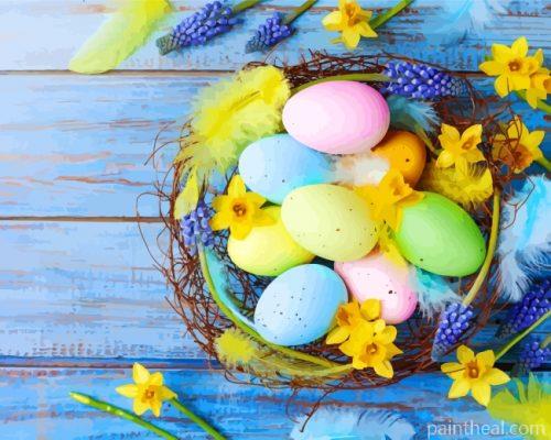 Colorful Easters Painting By Numbers Kits