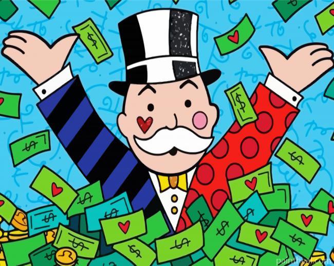 Mr Monopoly Painting By Numbers Kits
