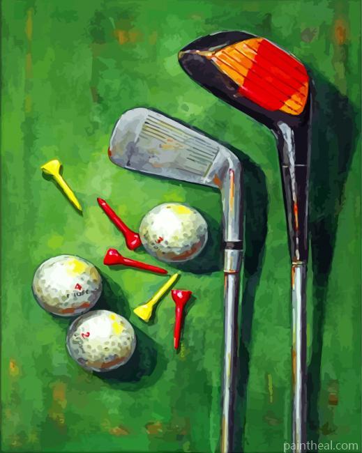 Golf Essentiels Painting By Numbers Kits