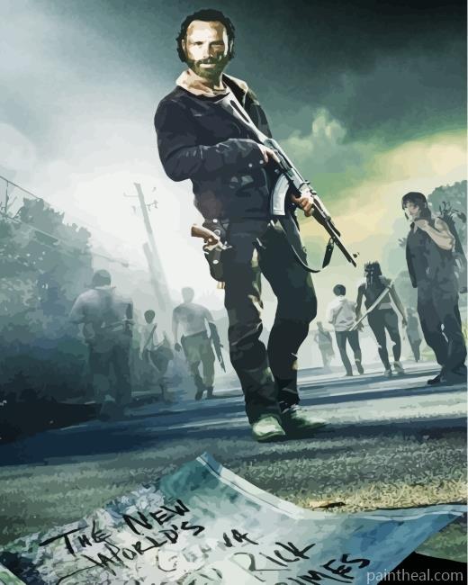 The Walking Dead Movie Painting By Numbers Kits