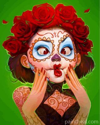 Catrina Sugar Skull Painting By Numbers Kits