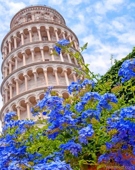 Leaning Tower Pisa Painting By Numbers Kits