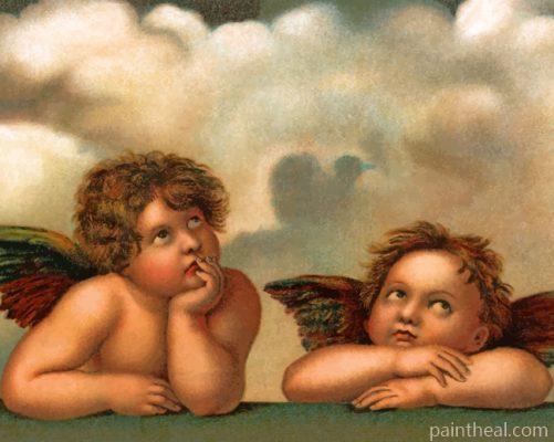 Cute Cherubs Painting By Numbers Kits