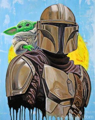 Boba Fett And Yoda Painting By Numbers Kits