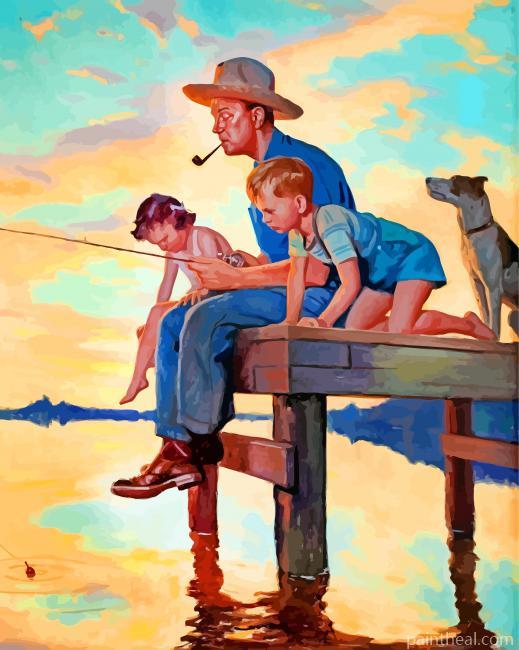 Fishing Time Painting By Numbers Kits