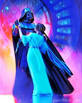 Leia And Darth Vader Painting By Numbers Kits