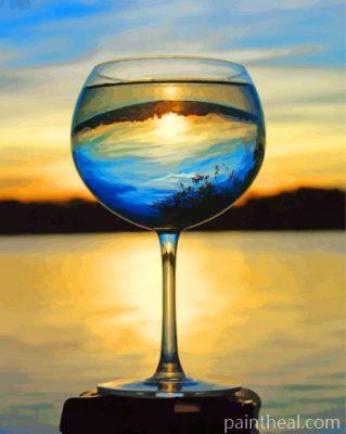 Sunset Glass Painting By Numbers Kits