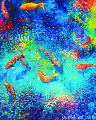Koi Fish Art Painting By Numbers Kits