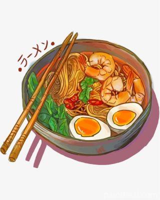 Japanese Ramen Painting By Numbers Kits