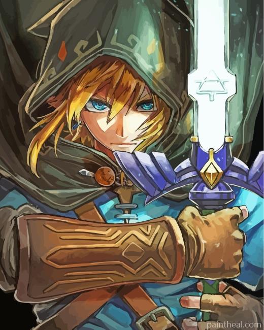 Legend Of Zelda Link Painting By Numbers Kits