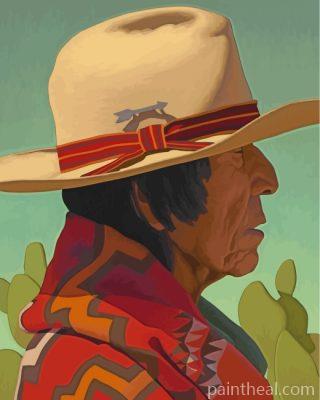 Amerindian Man Painting By Numbers Kits