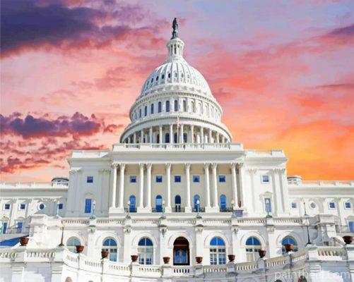 National Capitol Building Painting By Numbers Kits