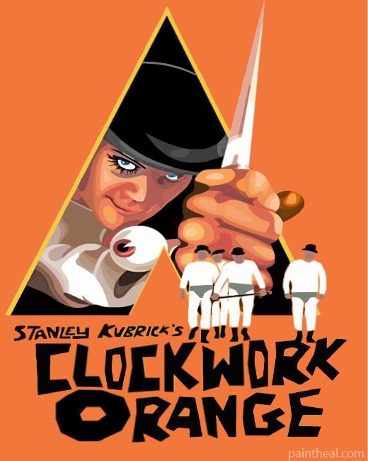 Clockwork Orange Movie Poster Painting By Numbers Kits
